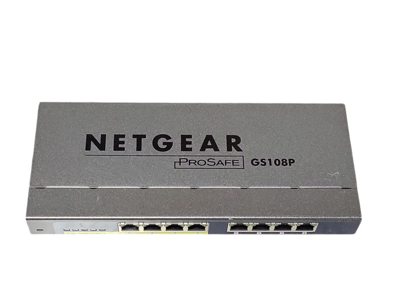 NetGear prosafe 8 port 10/100/1000 switch 4-port PoE GS108P _