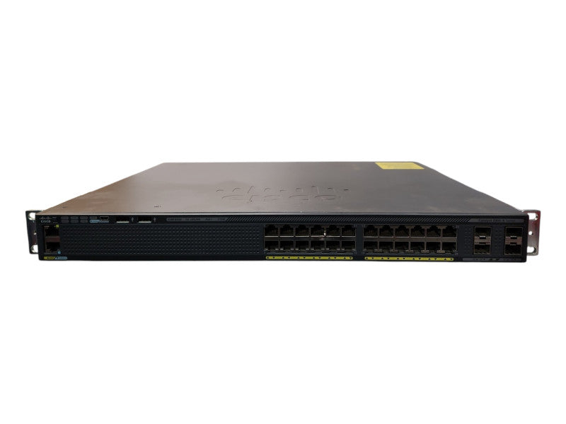Cisco WS-C2960X-24PS-L V06, 24-Port Gigabit PoE+ 370W Switch, 4x SFP w/ Stack !