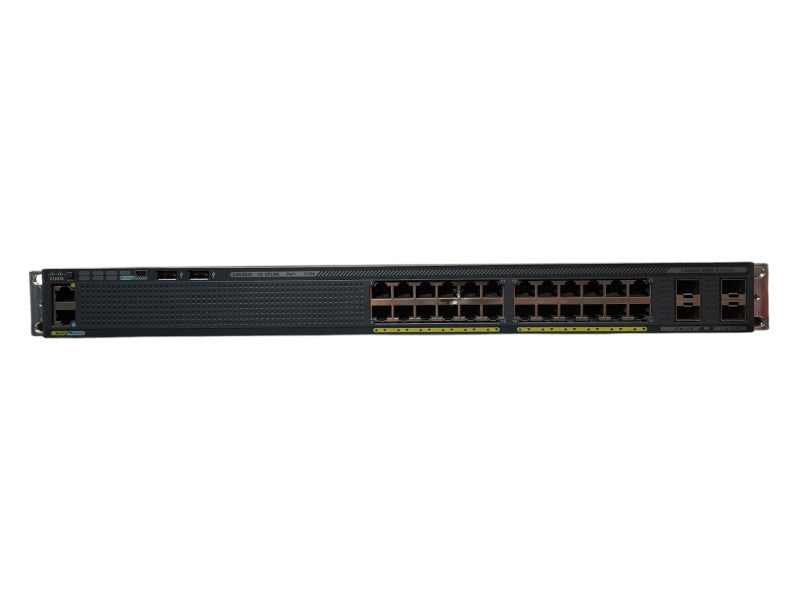 Cisco WS-C2960X-24PS-L V06, 24-Port Gigabit PoE+ 370W Switch, 4x SFP w/ Stack