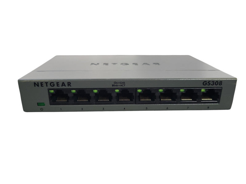 NETGEAR GS308 v2 8-Port Gigabit Ethernet Unmanaged Switch !