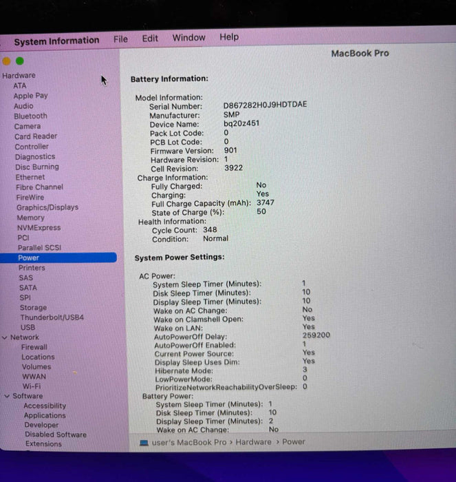 Apple MacBook Pro  13" 2017 Touch Bar i5-7267U 8GB 256SSD No Power Adapter