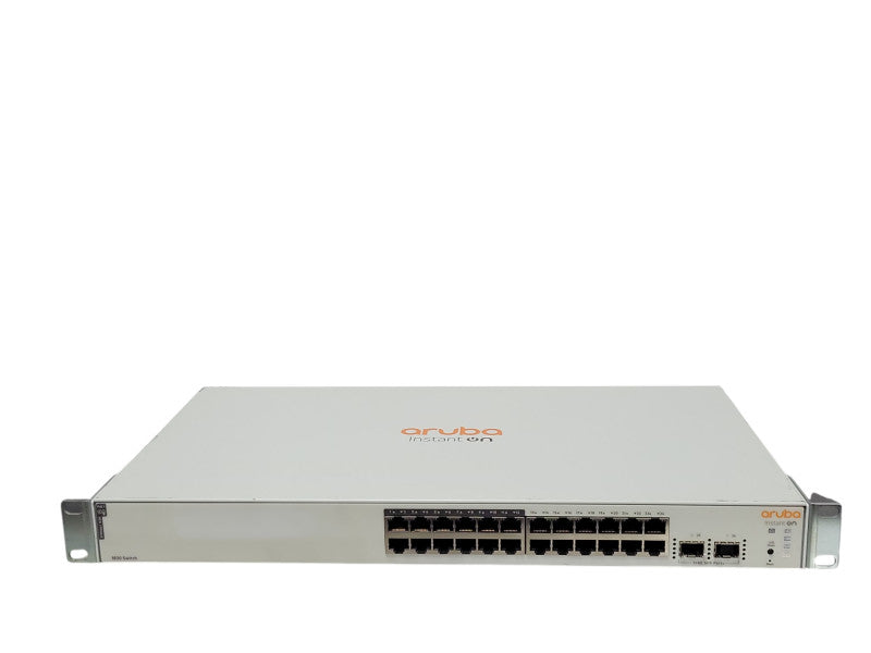 Aruba Instant on 1830 24G 12p Class4 PoE 2SFP 195W Switch w/ rack Ears _