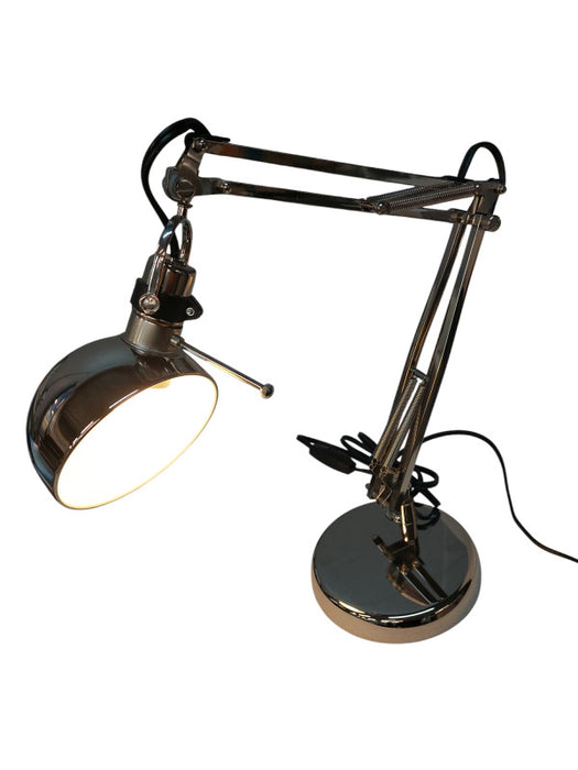 Ikea Chrome Articulating Lamp , Soft yellow Ikea Bulb A0501 =
