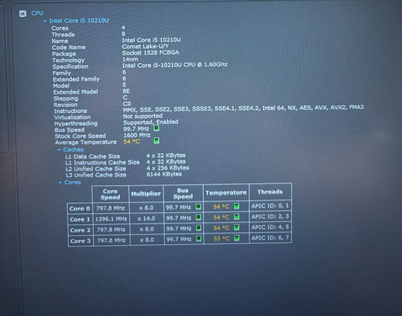 Lenovo ThinkPad E15 Intel Core i5-10210U@2.6GHz 16GB DDR4 RAM 256GB SSD READ!  Lap200