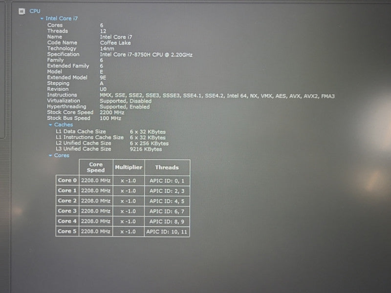 Asus N580G Intel i7-8750H 16GB RAM 500GB SSD 4GB GPU   Lap200