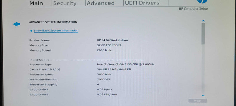 HP Z4 G4 Workstation Xeon W-2123 3.6GHz 32GB DDR4 2TB HDD Quadro K2200 GPU _