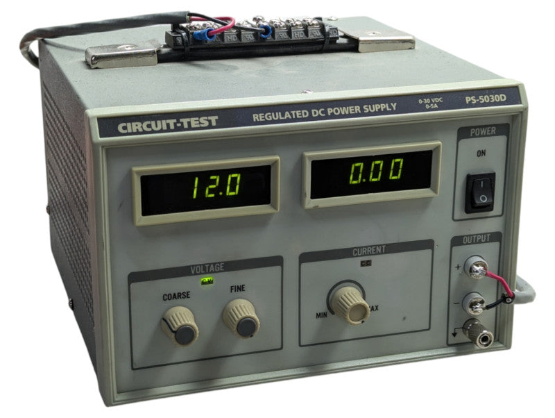 Regulated DC Lab Power Supply CIRCUIT-TEST PS-5030D 0-30V 0-5A PLESE READ  -