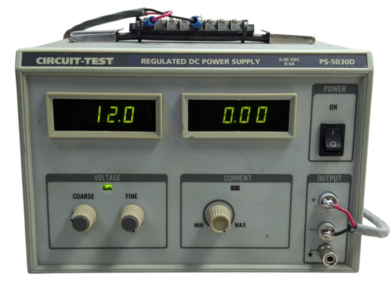 Regulated DC Lab Power Supply CIRCUIT-TEST PS-5030D 0-30V 0-5A PLESE READ  -