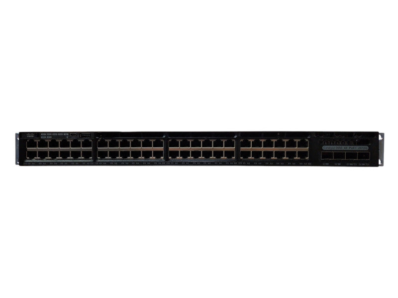 Cisco WS-C3650-48FD-S, 48-Port Gigabit PoE+ 2X10G Network Switch