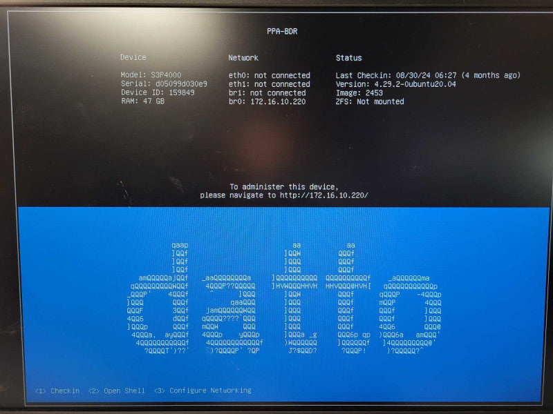 Datto Siris 3 S3P-4000 Xeon D-1541 32 GB DDR4 1U Server No Drives $
