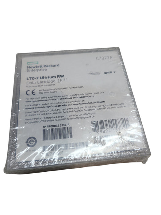 HPE 15TB E LTO Ultrium Cartridge - LTO-7 - Rewritable - Compressed 2.5:1 &