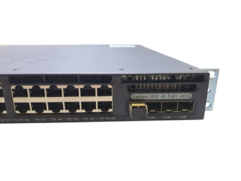 Cisco WS-C3650-48PS-S V02 | 48-Port Gigabit PoE+, 4x SFP Switch | 1x 640W PSU