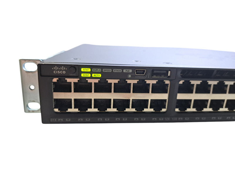 Cisco WS-C3650-48PS-S V02 | 48-Port Gigabit PoE+, 4x SFP Switch | 1x 640W PSU