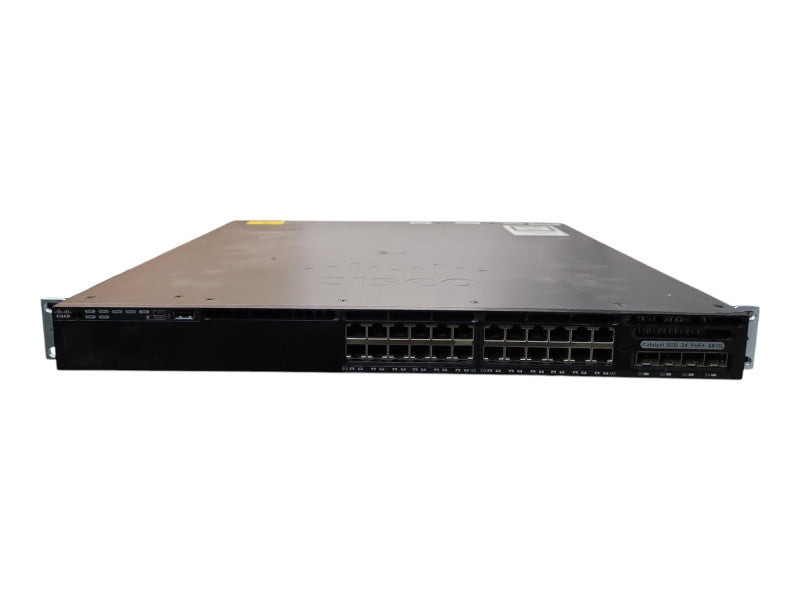 Cisco WS-C3650-24PS-S | 24-Port Gigabit PoE+, 4x SFP Switch w/ 1x 640W PSU