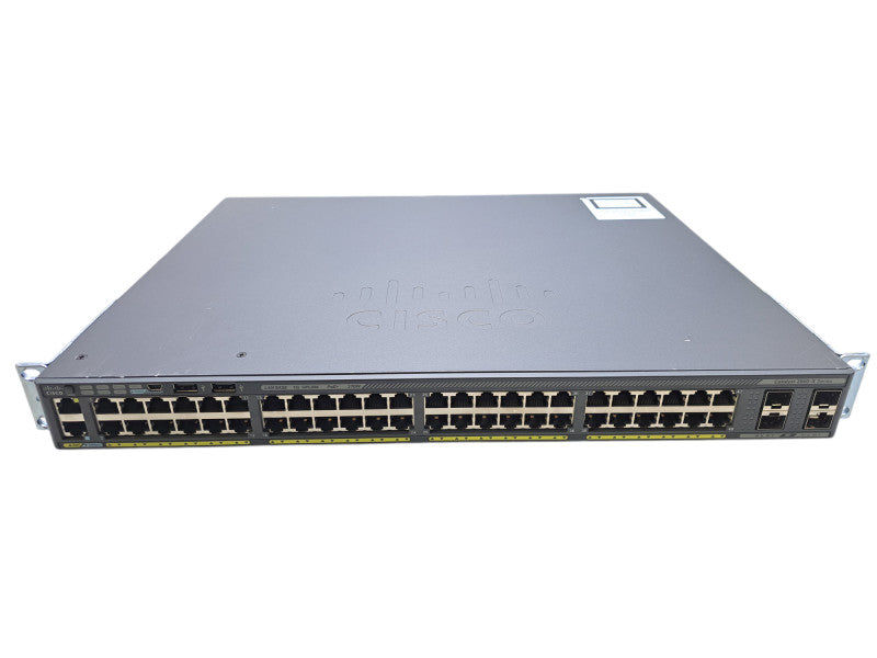 Cisco WS-C2960X-48LPS-L V01 | 48-Port Gigabit PoE+ 370W Switch | 4x SFP