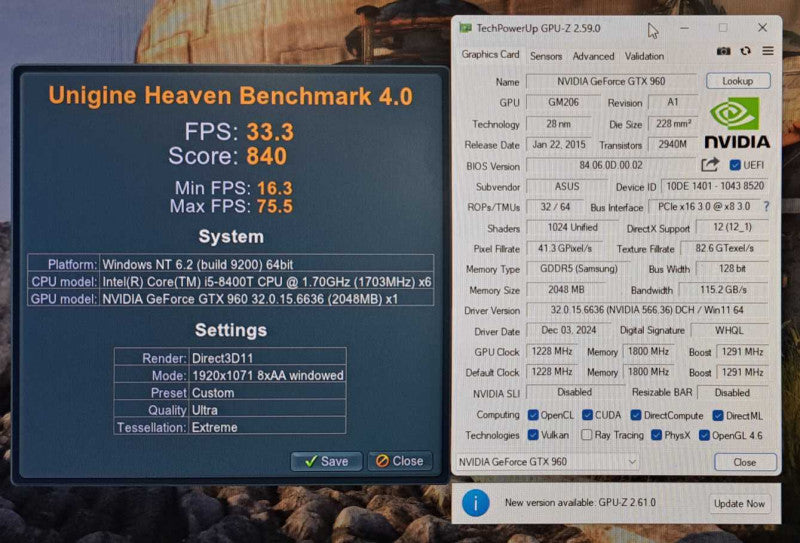 Asus STRIX GTX 960 2GB GDDR5