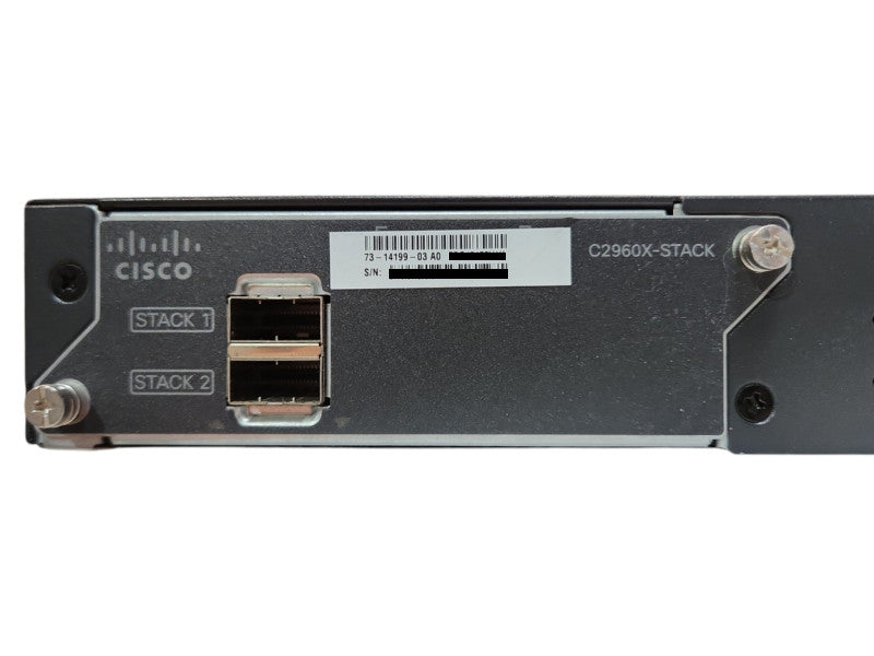 Cisco WS-C2960X-48TD-L, 48 Port Gigabit Switch, 2x 10G SFP+ w/ Stack