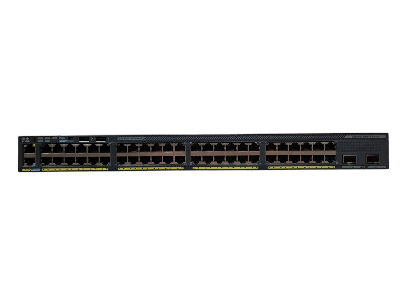 Cisco WS-C2960X-48TD-L, 48 Port Gigabit Switch, 2x 10G SFP+ w/ Stack