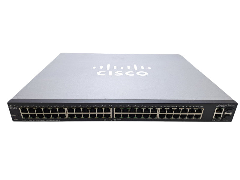 Cisco SG200-50P | 50-Port Gigabit PoE Smart Network Switch | 2x SFP