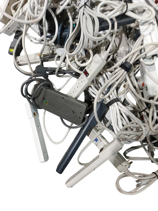 A box of Power Strips with extension cords -Gross weight 28 KG