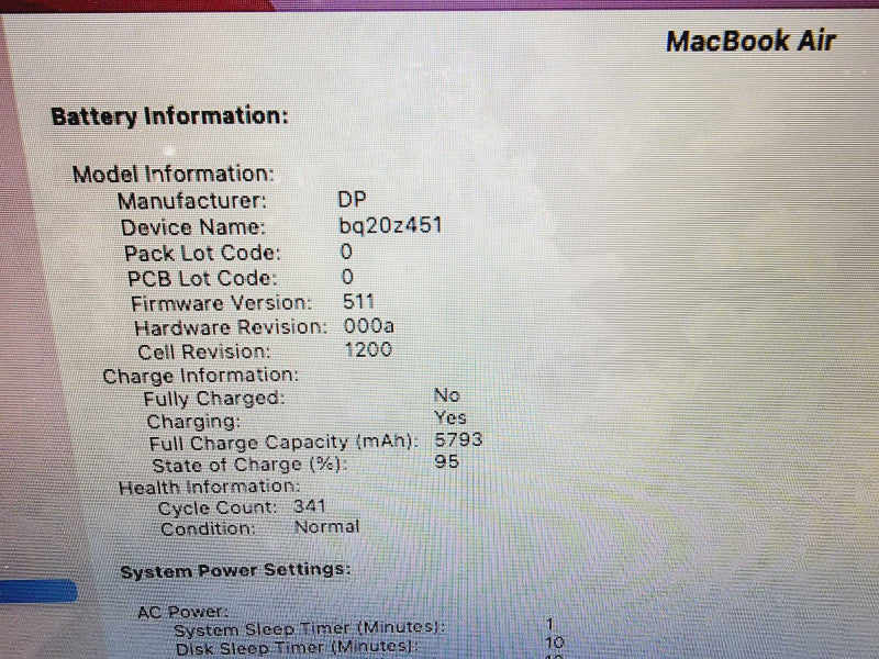 Apple Macbook Air 2015 13" 2-Core i5-5250U @ 1.6GHz 4GB DDR3 250GB SSD (