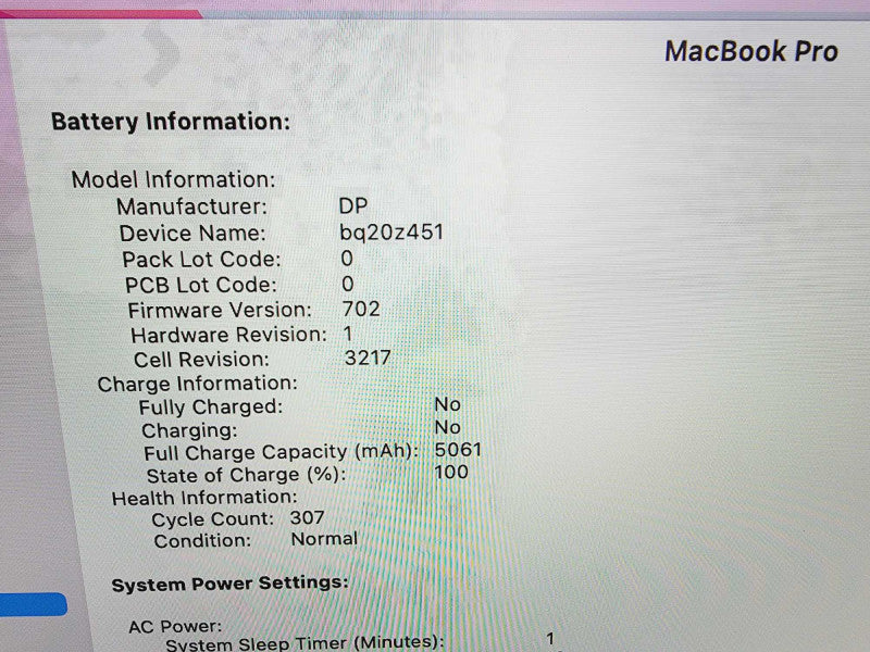 Apple Macbook Pro Retina 2015 13" 2-Core i7-5557U @ 3.1GHz 16GB DDR3 250GB SSD (