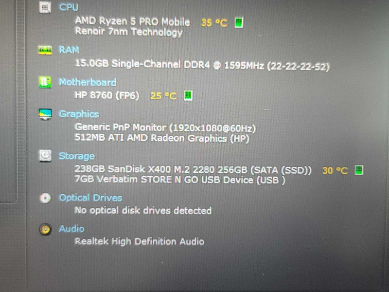 HP EliteBook 845 G7| Ryzen 5 Pro 4650U| 16GB DDR4| 256GB SSD  β Lap200