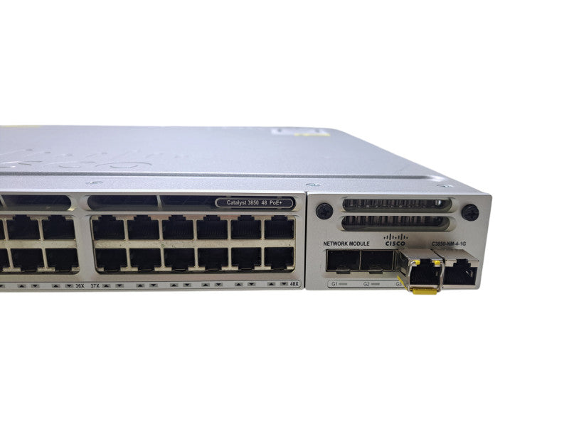 Cisco WS-C3850-48F-L V05 | 48-Port Gigabit PoE+, 4x SFP Switch | 1x 1100W PSU