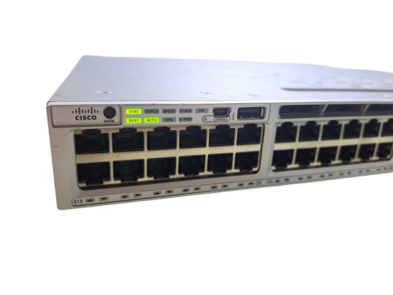 Cisco WS-C3850-48F-L V05 | 48-Port Gigabit PoE+, 4x SFP Switch | 1x 1100W PSU