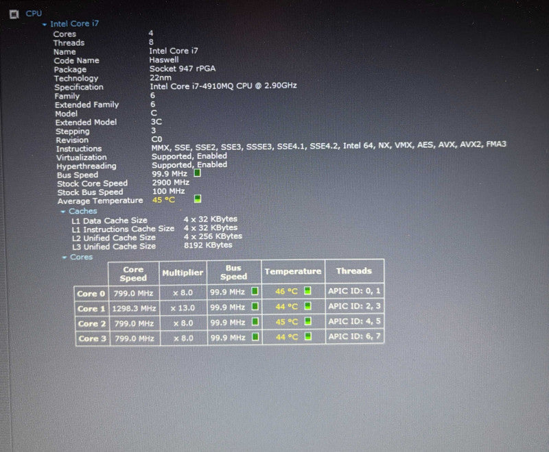 Lenovo ThinkPad W541 i7-4910MQ@2.9Gh QUADRO K2100M 2GB GPU 32GB RAM 480GB SSD  Lap200