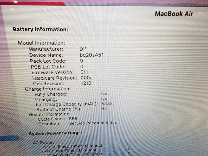 Apple Macbook Air 2017 13" 2-Core i5-5350U @ 1.8GHz 8GB DDR3 500GB SSD (