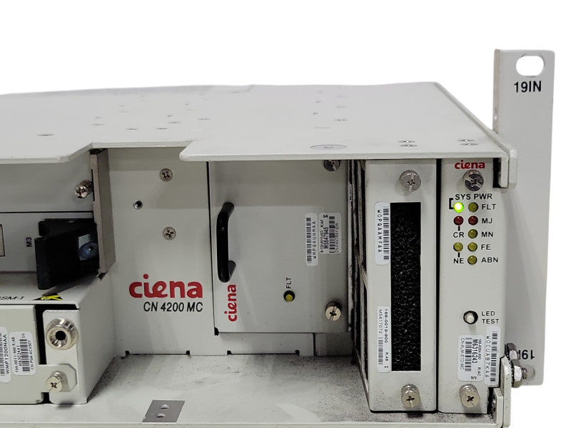 CIENA CN4200 MC CHASSIS W/ CN-47D-00, CN-M3-FLEX-F, 2X PSU, READ _