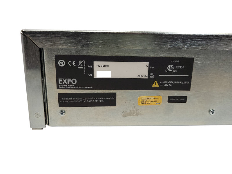 EXFO Fiber Guardian FG-750 DEMO UNIT PN: FG-750EX READ Q$