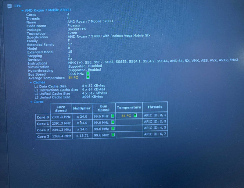 Lenovo ThinkPad E595 AMD Ryzen 7 3700U Radeon RX Vega 10 16GBRAM 25^GB SSD  Lap200