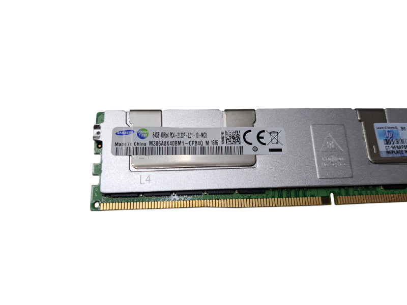 Samsung 64GB 4DRx4 PC4-2133P-LD1-10-MC0 | DDR4 Server Memory w/ Heatsink Q