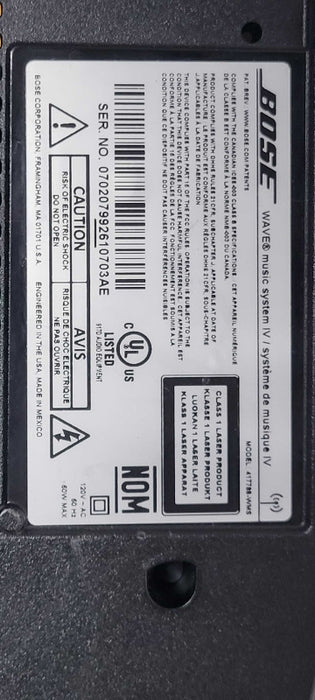 Bose Wave Music System IV 417788-WMS, READ _