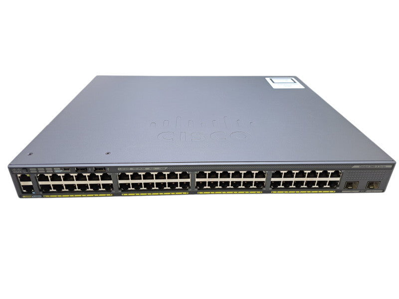 Cisco WS-C2960X-48FPD-L V01 | 48-Port Gigabit PoE+ 740W 2x 10G SFP+ Switch