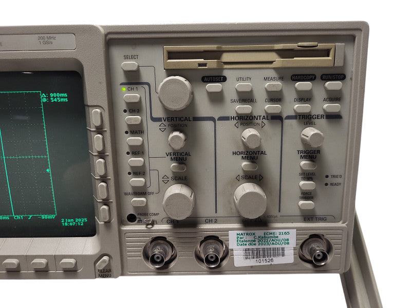 TEKTRONIX TDS 360 OSCILLOSCOPE READ $