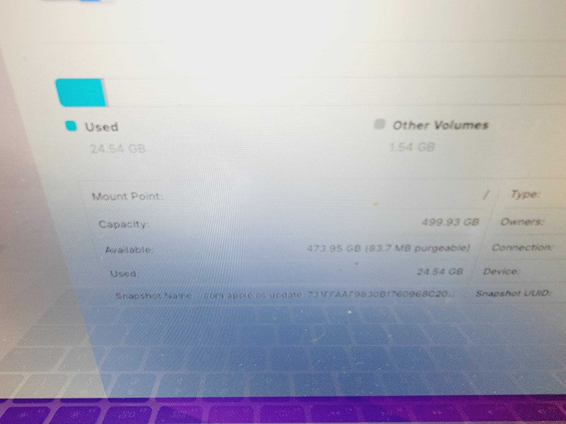 Apple Macbook Air 2015 13" 2-Core i5-5250U @ 1.6GHz 8GB DDR3 500GB SSD (