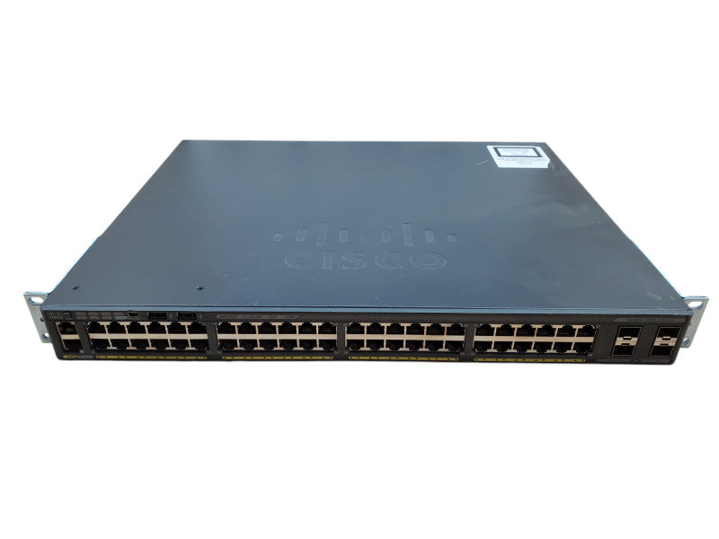 Cisco WS-C2960X-48LPS-L V02, 48-Port Gigabit PoE+ 370W Switch, 4x SFP Q