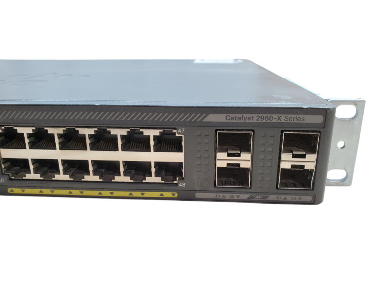 Cisco WS-C2960X-48LPS-L V02, 48-Port Gigabit PoE+ 370W Switch, 4x SFP Q