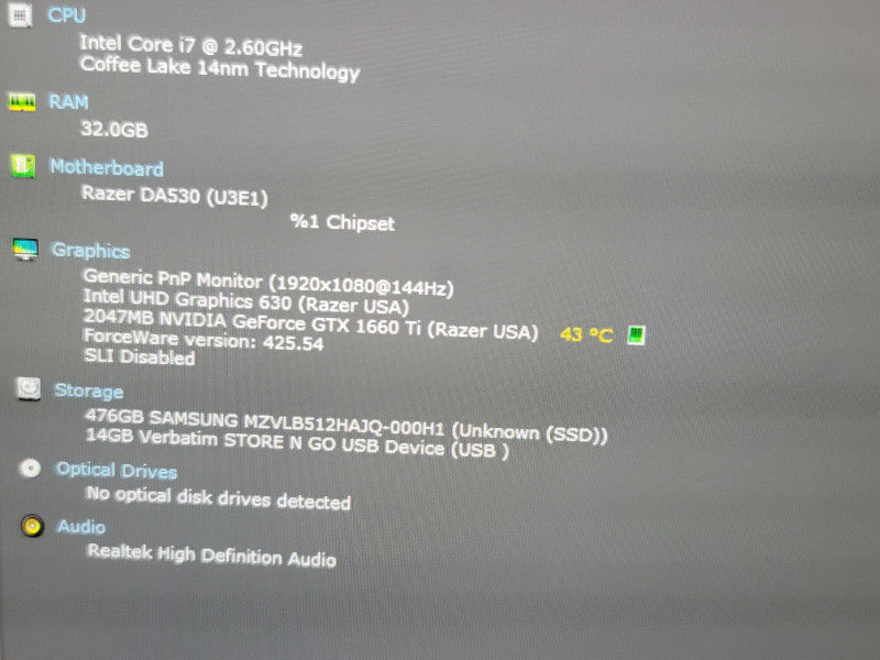 Razer Blade 15| i7-9750H| 32GB DDR4| GTX 1660 Ti| 512GB M.2 READ  β Lap200 β Lap200