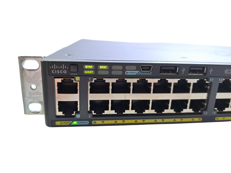 Cisco WS-C2960XR-48FPS-I V06 | 48-Port Gigabit PoE+ 740W Switch w/ 2x 1025WAC