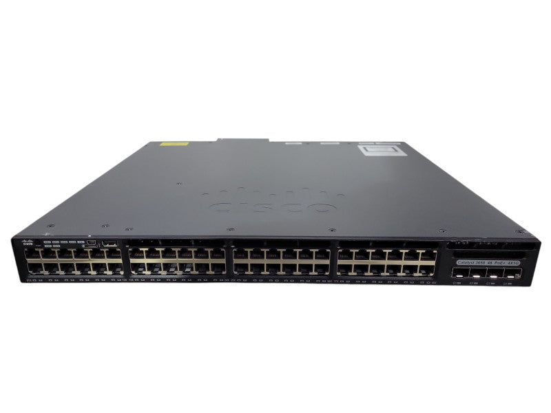 Cisco WS-C3650-48FS-L 48 Port 4X1G Gigabit Ethernet PoE Switch !