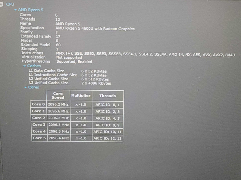 Lenovo ThinkBook 15 G2 ARE | Ryzen 5 4600U| 8GB DDR4| 256GB SSD| READ  β BudLap