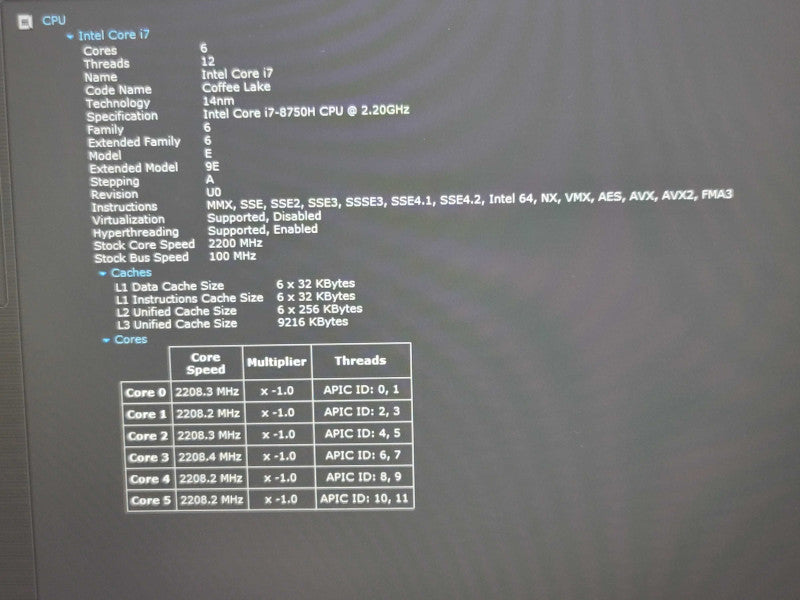 Dell G3 3579| i7-8750H| 16GB DDR4| GTX 1050 Ti| 256GB SSD  β Lap200