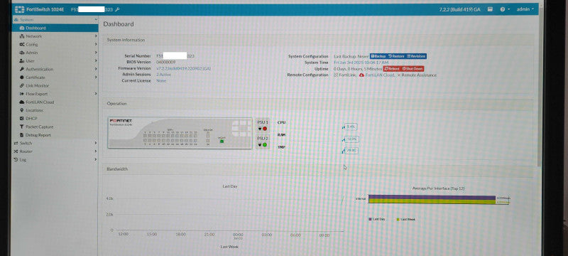 Fortinet FortiSwitch FS-1024E switch 24 ports managed Rack-mountable SFP+ SEE _