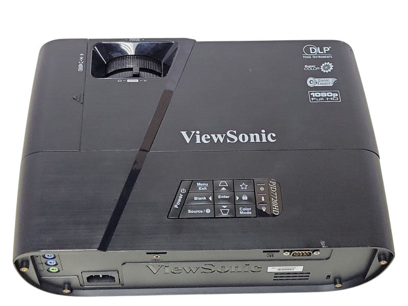ViewSonic PJD7720HD DLP Projector 1080p Full HD 659 Hrs, No Remote _