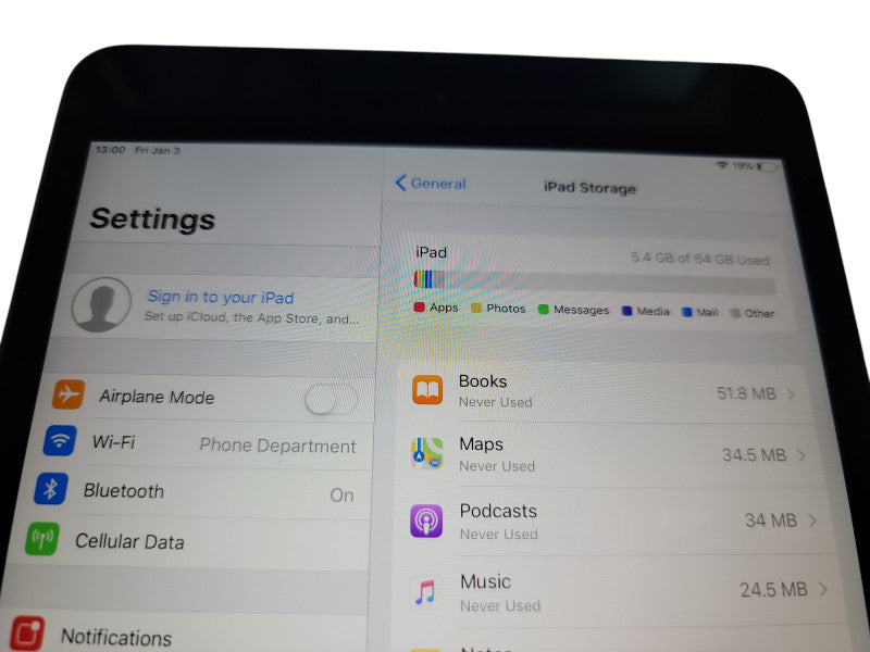 Apple iPad Mini 5th - 64GB - Space Gray [A2126] (