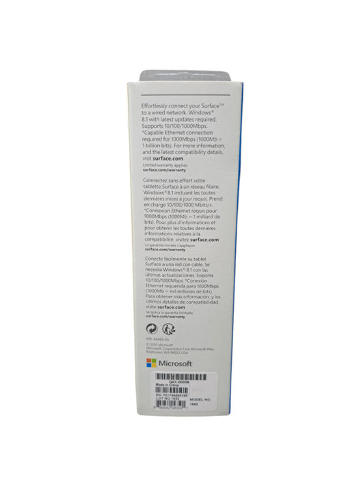 (New) Microsoft Surface Ethernet Adapter | Model: 1663